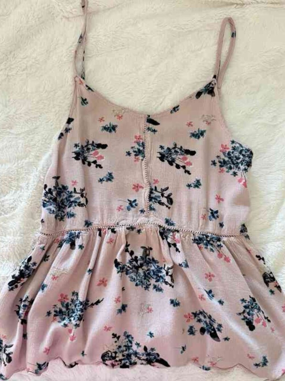 Pink Floral Babydoll Camisole